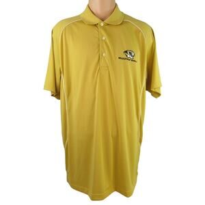 Page & Tuttle Men's Polo Golf Shirt Size Large Mizzou Golf Emblem Short Sleeves